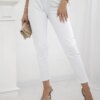 Happy Socks Cotton pants with cubic zirconia on the back pockets white