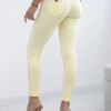 Happy Socks Cotton pants with cubic zirconia on the back pockets yellow