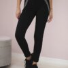 Happy Socks Cotton pants with decorative stripes on the front black