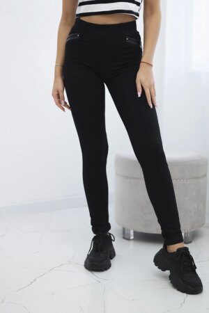 Happy Socks Pants with a trim on the pocket black