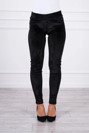 Happy Socks Velor trousers black