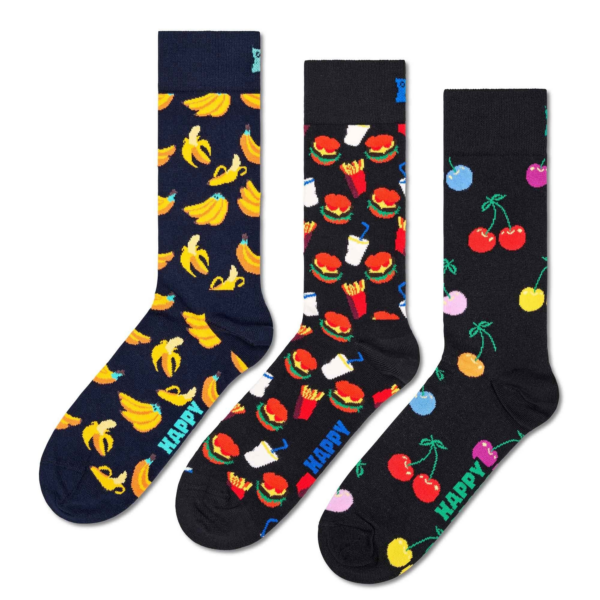 Happy Socks Zokni 'Classic Banana'  tengerészkék / sárga / zöld / piros-Ár