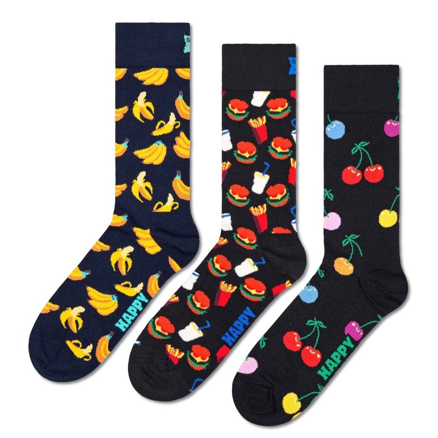 Happy Socks Zokni 'Classic Banana'  tengerészkék / sárga / zöld / piros-Ár