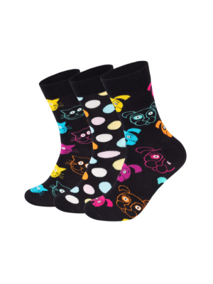 Happy Socks Zokni 'Classic Dog'  tengerészkék / sárga / rózsaszín / fehér-Ár