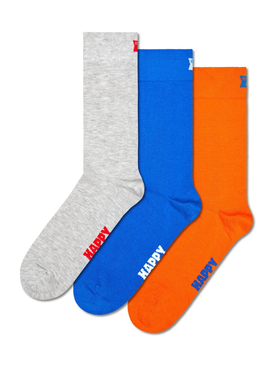 Happy Socks Zokni  királykék / szürke melír / narancs / fehér-Ár