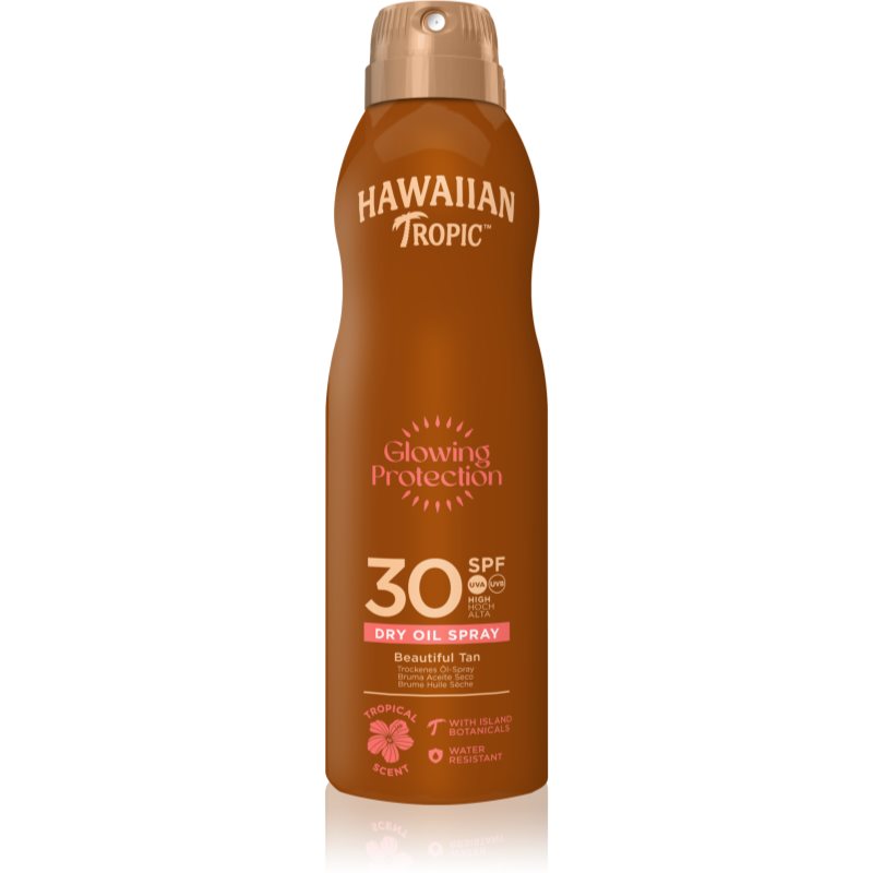 Hawaiian Tropic Glowing Protection Dry Oil Spray száraz napozó olaj spray formában SPF 30 180 ml-Ár