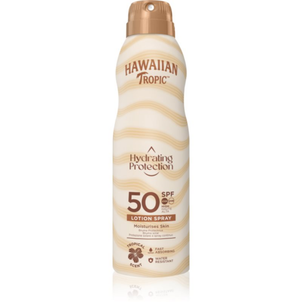 Hawaiian Tropic Hydrating Protection Lotion Spray napozó spray SPF 50 220 ml-Ár
