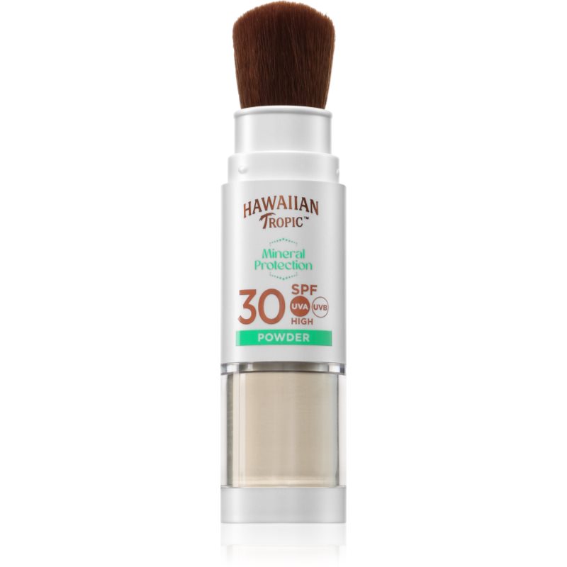 Hawaiian Tropic Mineral Protection Powder Brush vízálló és védő napozó púder SPF 30 4.25 g-ár