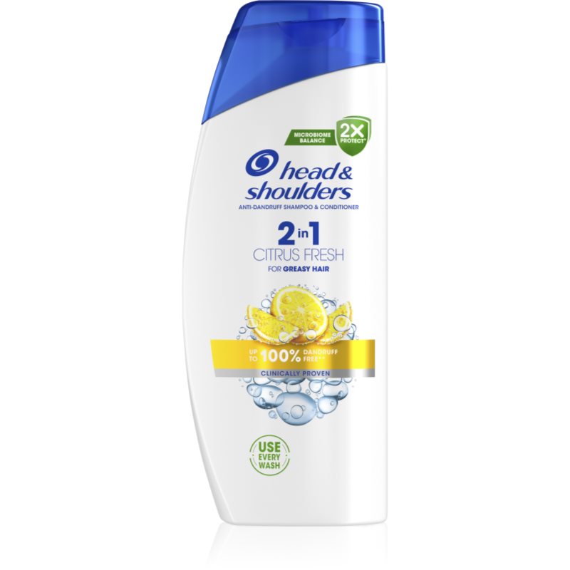 Head & Shoulders Citrus Fresh 2v1 korpásodás elleni sampon zsíros hajra 625 ml-Ár