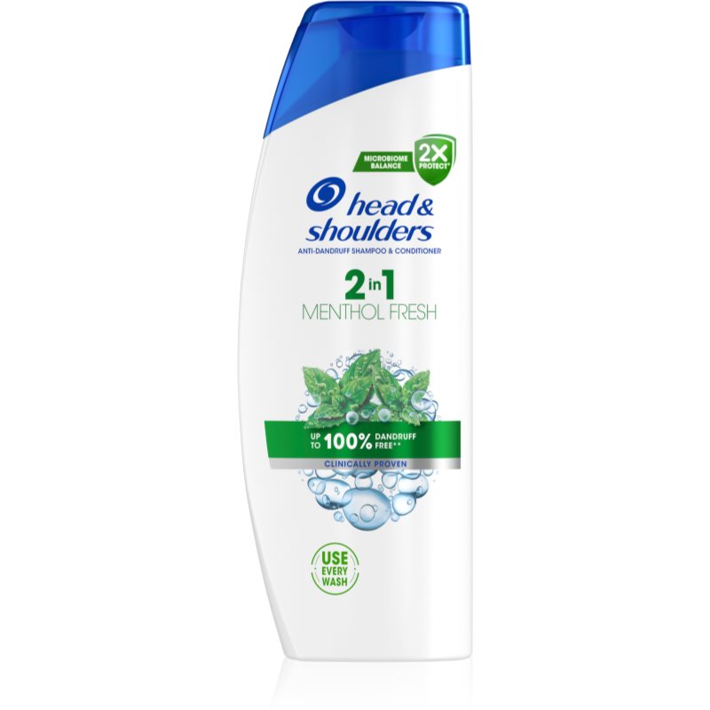 Head & Shoulders Menthol Fresh 2in1 sampon és kondicionáló 2 in1 korpásodás ellen 625 ml-Ár