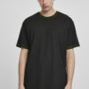 Heavy Oversized Contrast Stitch Tee Black/Electric Lime