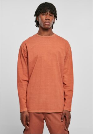 Heavy Oversized Garment Dye Dye Terracotta Long Sleeve