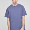 Heavy oversized t-shirt vintageblue color