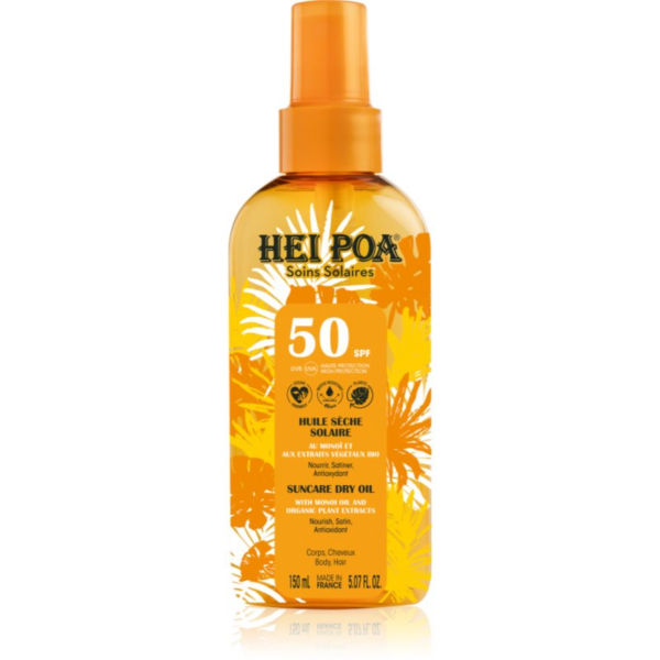 Hei Poa Tahiti Monoi Oil száraz olaj napozáshoz SPF 50 150 ml-Ár