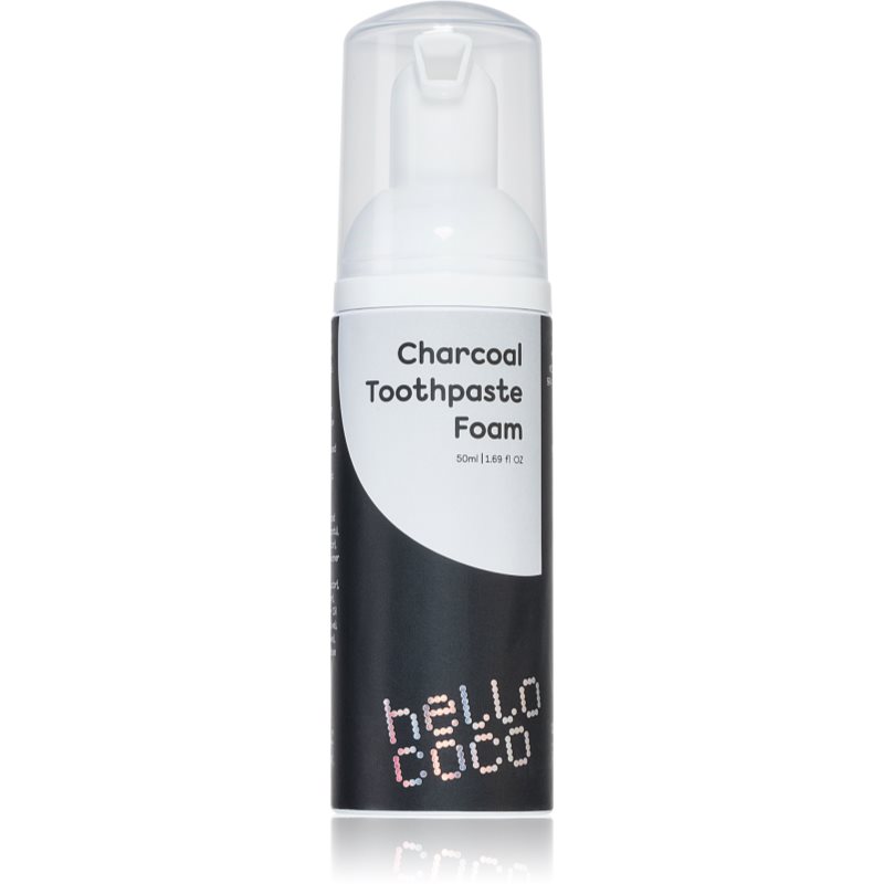 Hello Coco Activated Charcoal fogfehérítő fogkrém faszénnel 50 ml-Ár