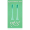 Hello Coco Electric Toothbrush Heads Green csere fejek a fogkeféhez 2 db