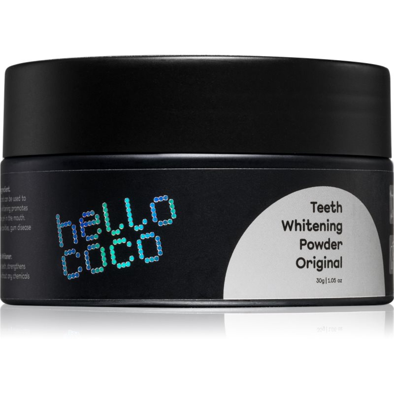 Hello Coco Original Aktív faszén fogfehérítéshez 30 g-Eredeti