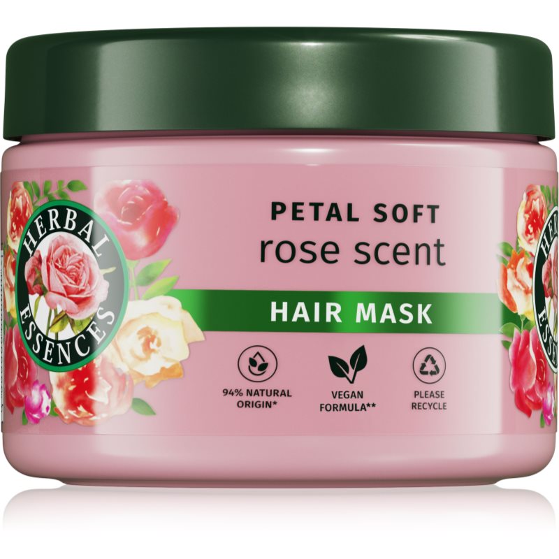 Herbal Essences Rose Scent Petal Soft tápláló hajpakolás száraz hajra 300 ml-Ár