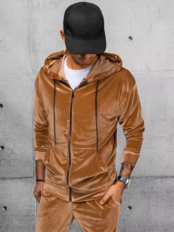 Herren Sweatshirt Farbe Camel DSTREET