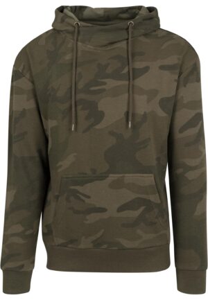 High Neck Camo Olive Camouflage Hood