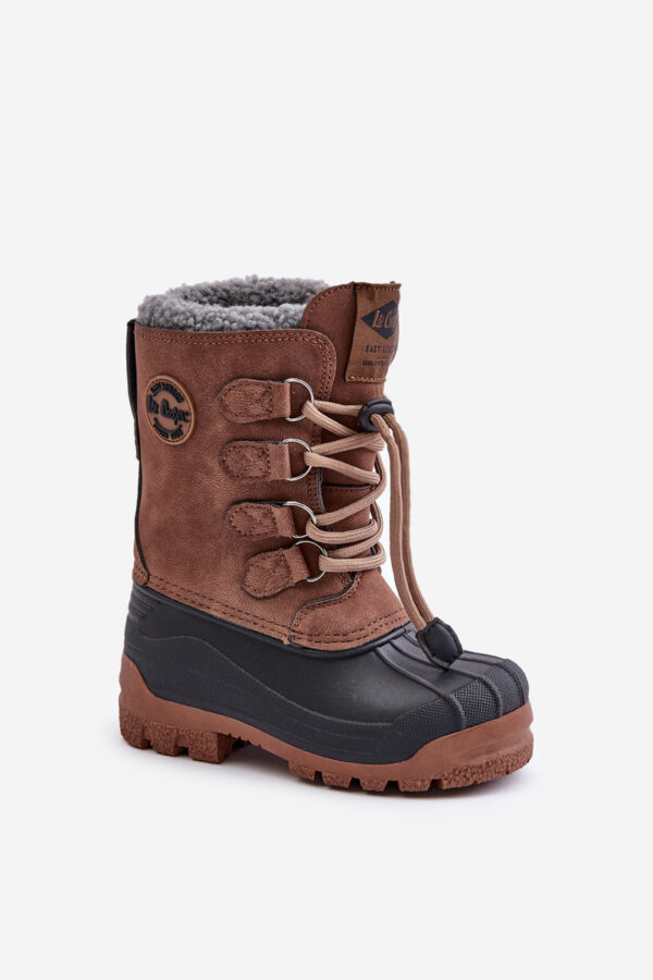 High Warm Children's Snow Boots with Drawstring Lee Cooper Brown
