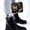High boots with riders black Silvan