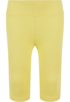 High-waisted shorts for girls - yellow