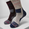 Hiking Performance Socks 2-Pack Blue/Grey