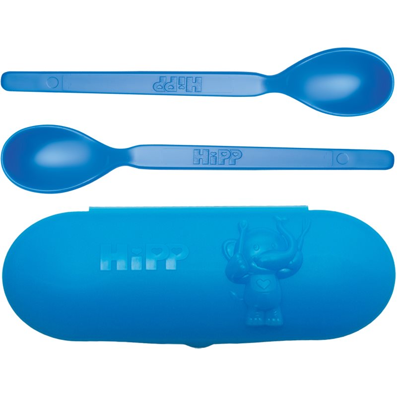 Hipp Spoons Set etetőkészlet utazásra Blue-Ár