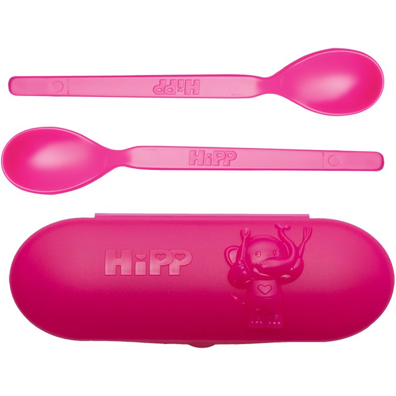 Hipp Spoons Set etetőkészlet utazásra Pink-Ár