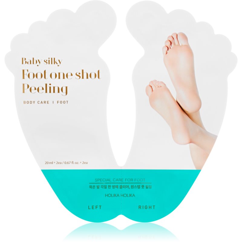 Holika Holika Baby Silky Foot hámlasztó maszk a berepedezett lábakra + zokni 2 x 20 ml-Eredeti