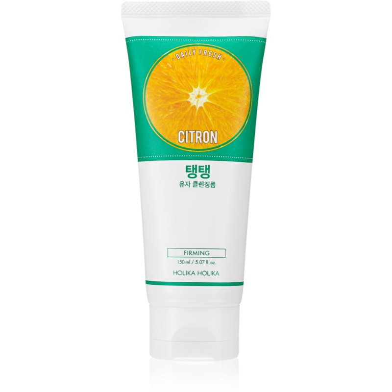 Holika Holika Daily Fresh Citron hámlasztó és tisztító hab kombinált és zsíros bőrre 150 ml-Eredeti