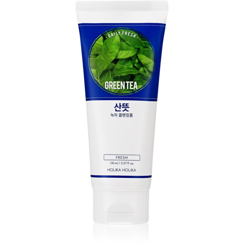 Holika Holika Daily Fresh Green Tea tisztító hab a faggyútermelés szabályozására zöld teával 150 ml-Eredeti