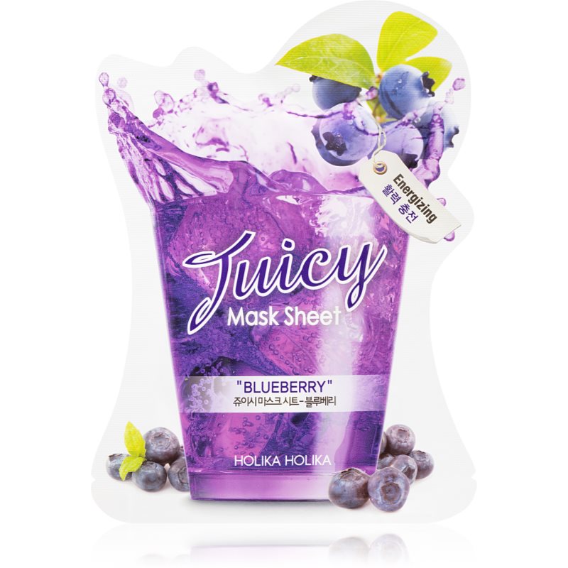 Holika Holika Juicy Mask Sheet Blueberry arcmaszk energizáló hatással 20 ml-Ár