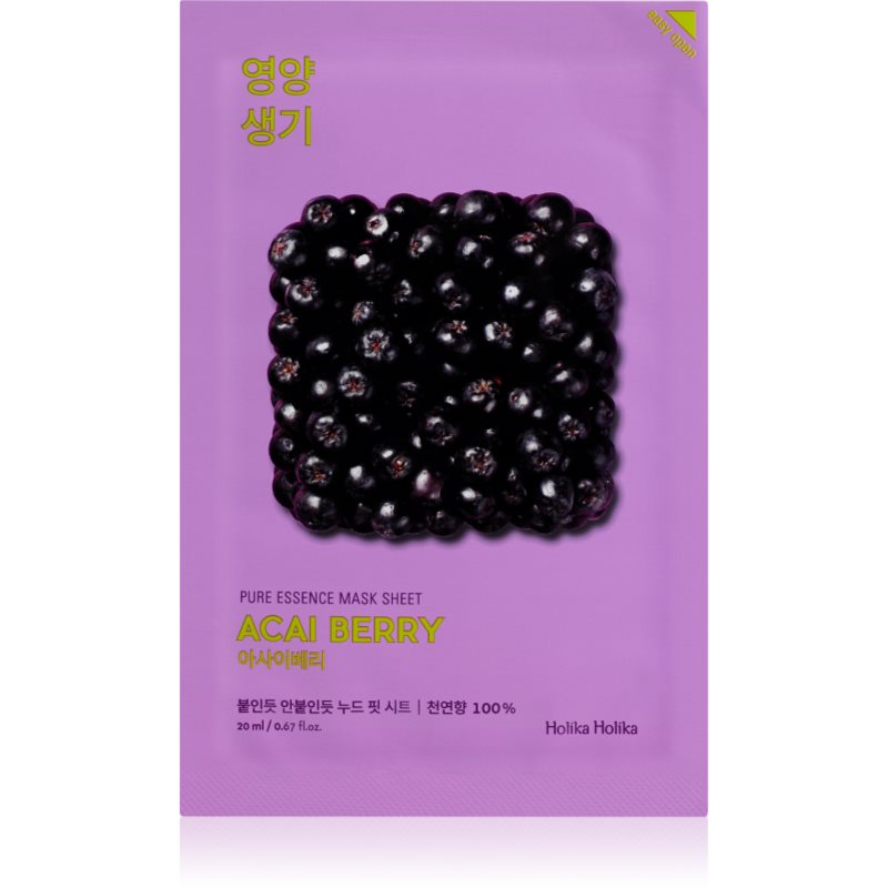 Holika Holika Pure Essence Acai Berry hámlasztó gézmaszk 23 ml-Eredeti