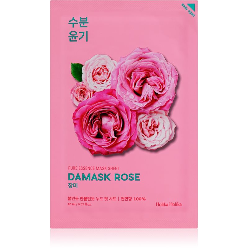 Holika Holika Pure Essence Damask Rose hidratáló és revitalizáló arcmaszk 20 ml-Eredeti