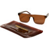 Honolulu sunglasses with case brown