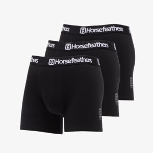 Horsefeathers Dynasty 3Pack Boxer Shorts Black S-alacsony-ár