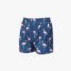 Horsefeathers Manny Boxer Shorts Blue/ Flamingos Print M-alacsony-ár