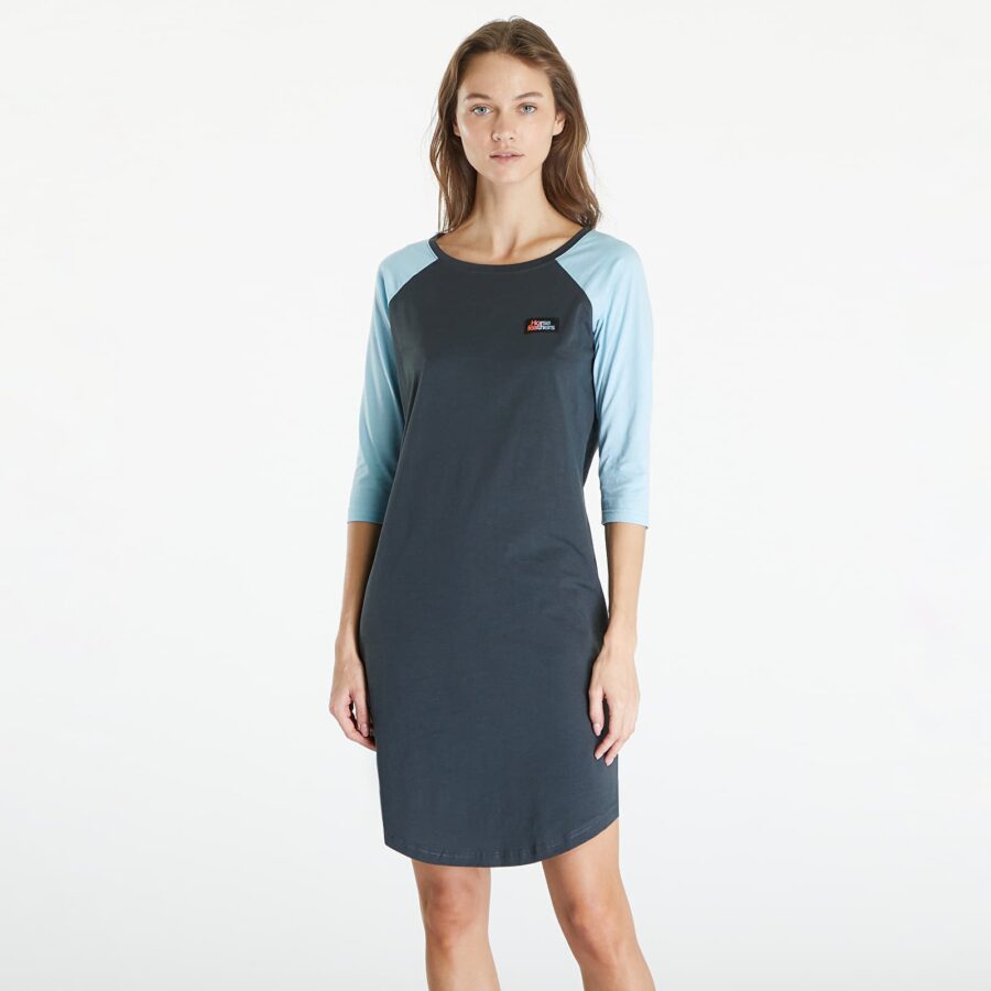 Horsefeathers Meena Dress Gray/ Aquatic M-alacsony-ár