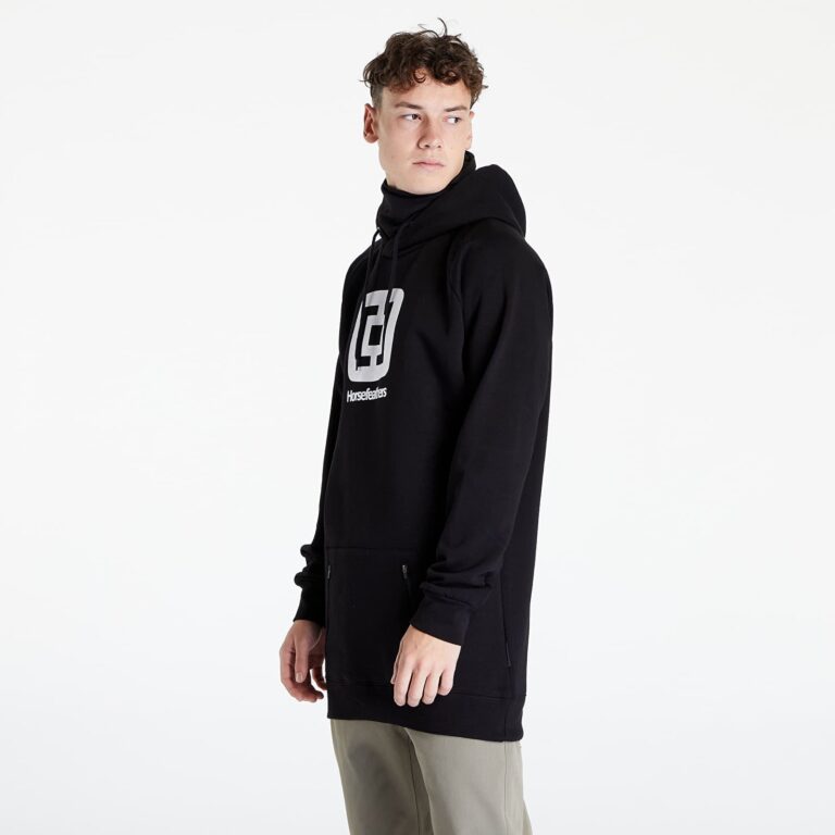 Horsefeathers Sherman Long Sweatshirt Black M-alacsony-ár