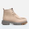 Hotiç Women's Beige Flat Boots