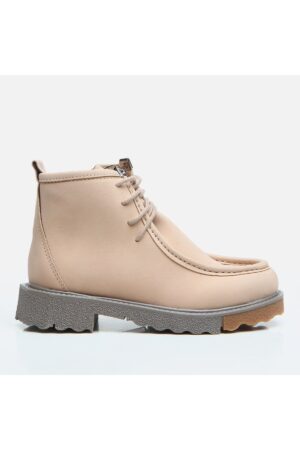 Hotiç Women's Beige Flat Boots