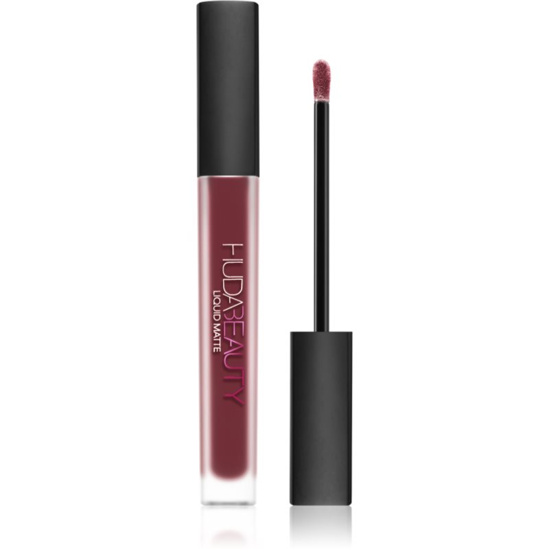 Huda Beauty Liquid Matte Lipstick Ultra-Comfort hosszan tartó rúzs matt hatással árnyalat Famous 4