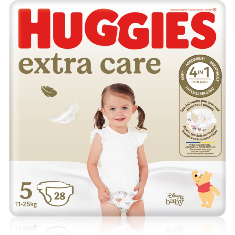 Huggies Extra Care Size 5 eldobható pelenkák 11-25 kg 28 db-Ár