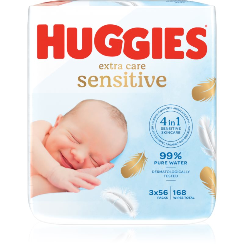 Huggies Extra Care Triplo nedves törlőkendők gyermekeknek 3x56 db-Ár