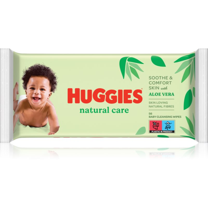 Huggies Natural Care tisztító törlőkendő aloe verával 56 db-Ár
