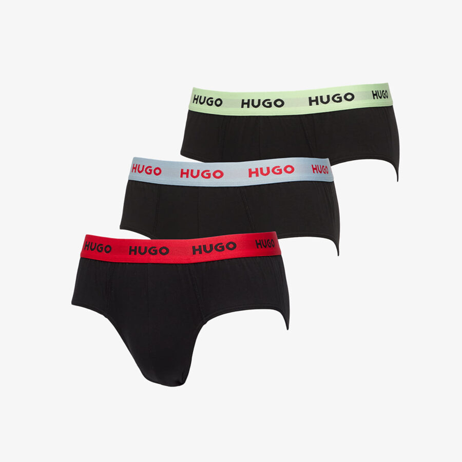 Hugo Boss Cotton Stretch Hipbrief 3-Pack Multicolor L-alacsony-ár