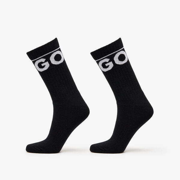 Hugo Boss Iconic Socks 2-Pack Black 43-46-alacsony-ár
