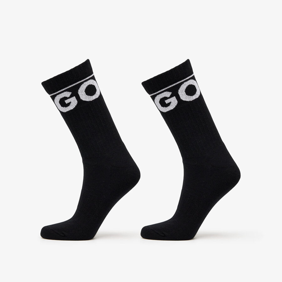 Hugo Boss Iconic Socks 2-Pack Black 43-46-alacsony-ár